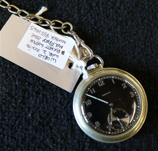 World War II Zenith pocket watch